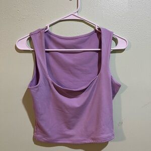 Purple Square Neck Top in Small